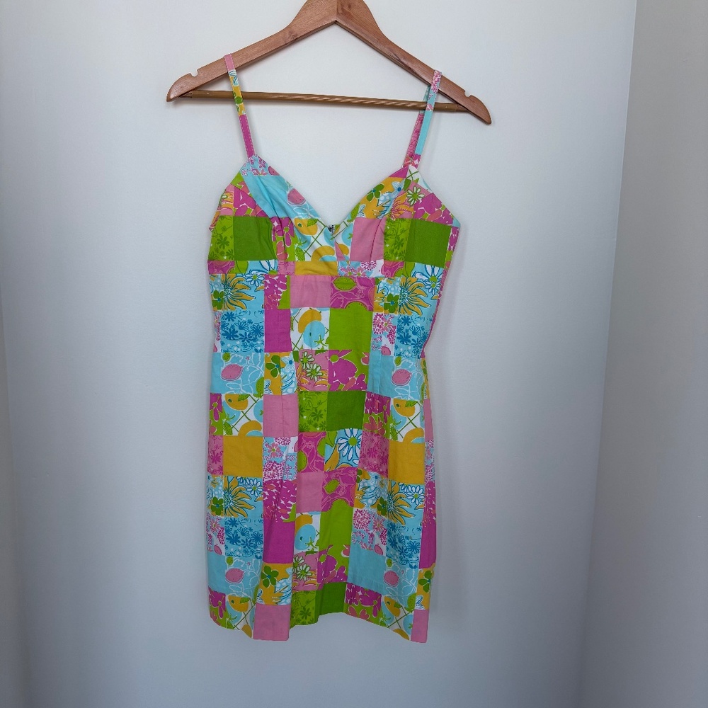 Lilly Pulitzer VGUC White Label Dress, Size 2.